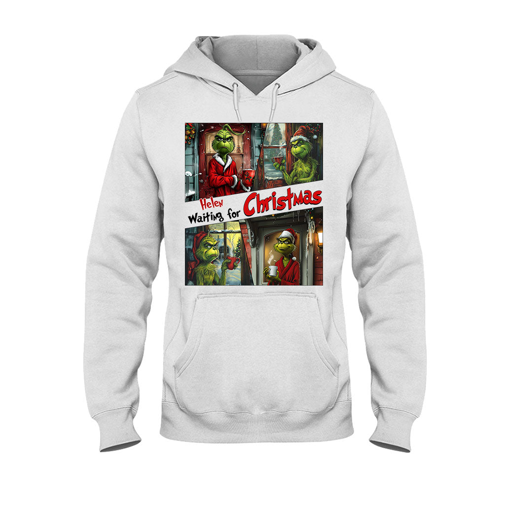 En attendant Noël - T-shirt et sweat à capuche personnalisés « Étole de Noël »