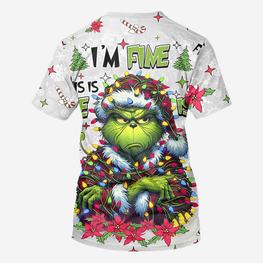 It's Fine I'm Fine - Personalized Stole Christmas All Over Shirt