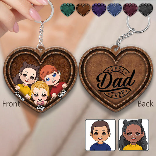 Meilleur papa/grand-père/papa... du monde - Porte-clés personnalisé pour père