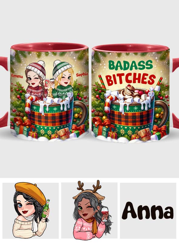 Meilleures amies - Mug personnalisé « Badass Bitches »