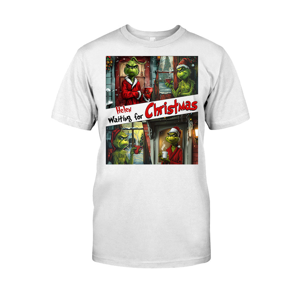 En attendant Noël - T-shirt et sweat à capuche personnalisés « Étole de Noël »