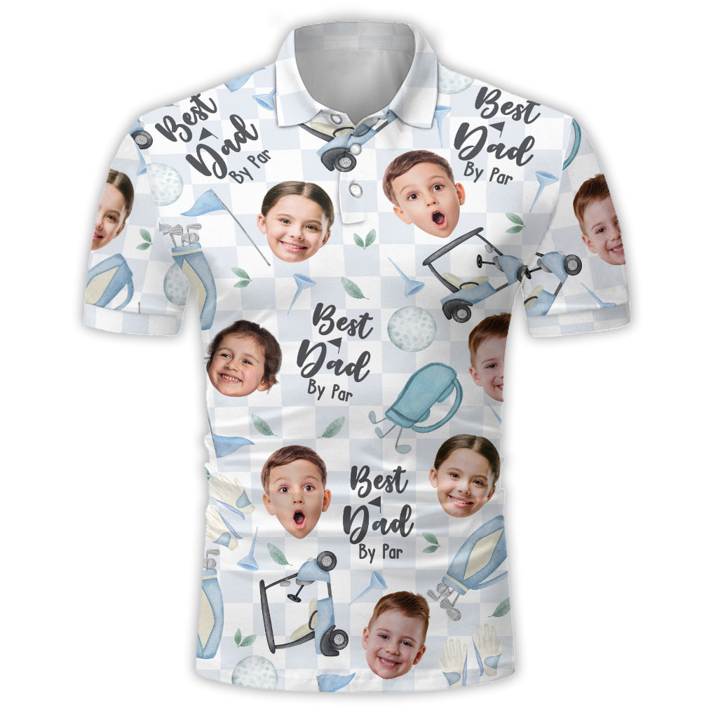 Meilleur papa de loin - Polo de golf personnalisé