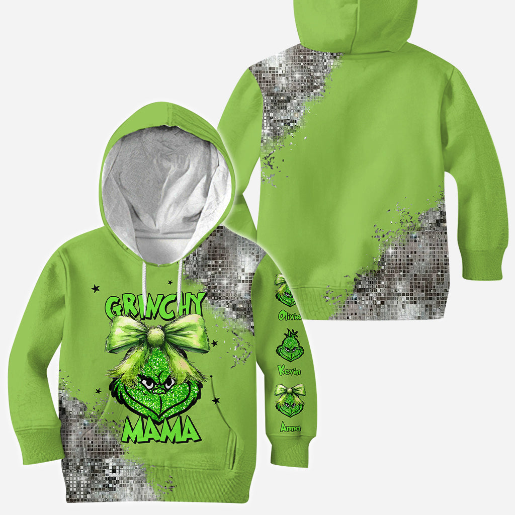 Maman Grincheuse - T-shirt personnalisé « Fou de Noël »