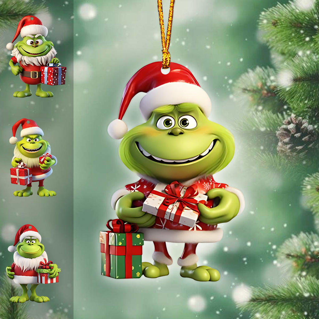 Merry Grinchmas - Personalized Stole Christmas Ornament