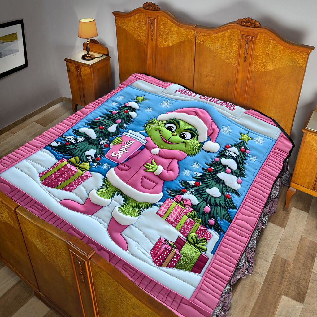 La Dame Verte Grinch - Étole de Noël personnalisée