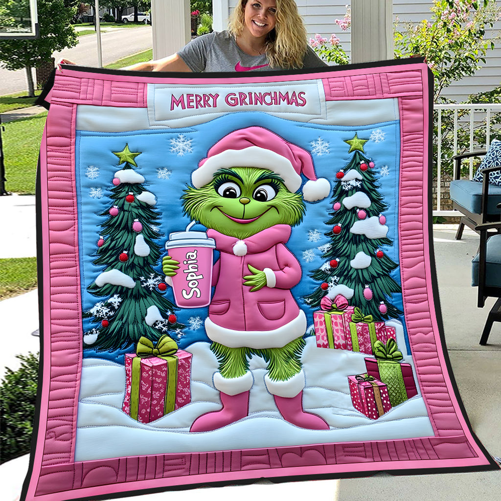 La Dame Verte Grinch - Étole de Noël personnalisée