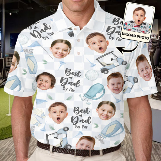 Meilleur papa de loin - Polo de golf personnalisé
