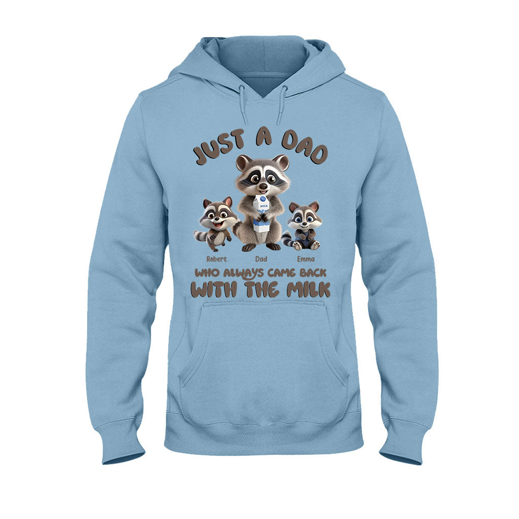 Un papa qui revenait toujours avec le lait - T-shirt et sweat à capuche personnalisés pour papa