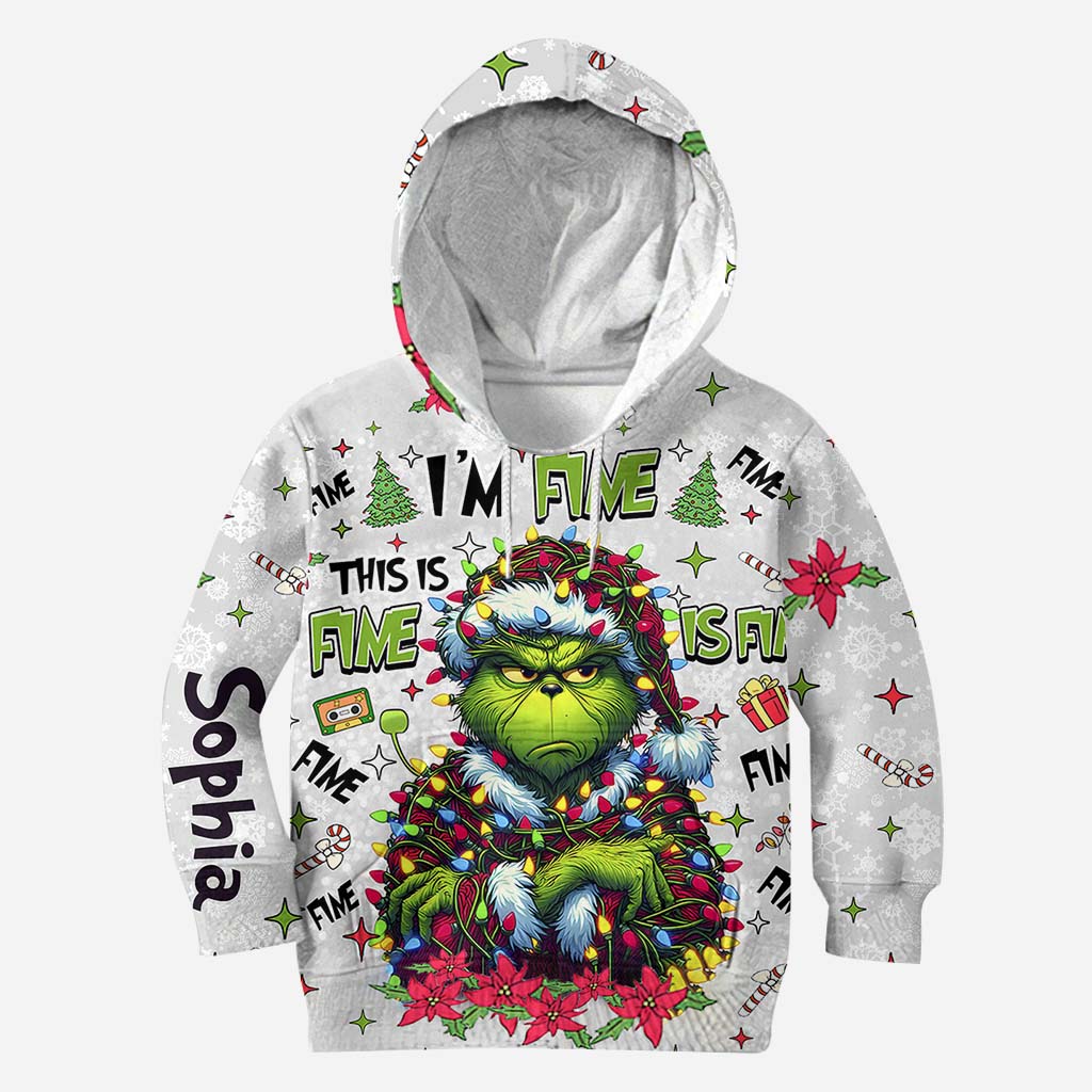 It's Fine I'm Fine - Personalized Stole Christmas All Over Shirt