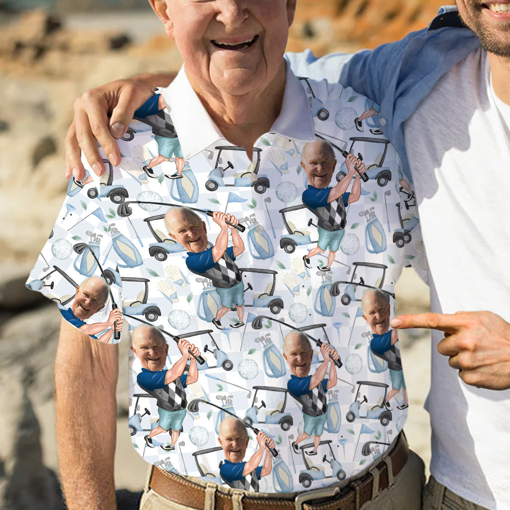 Le cadeau idéal pour un papa, un oncle ou un mari golfeur... - Polo de golf personnalisé