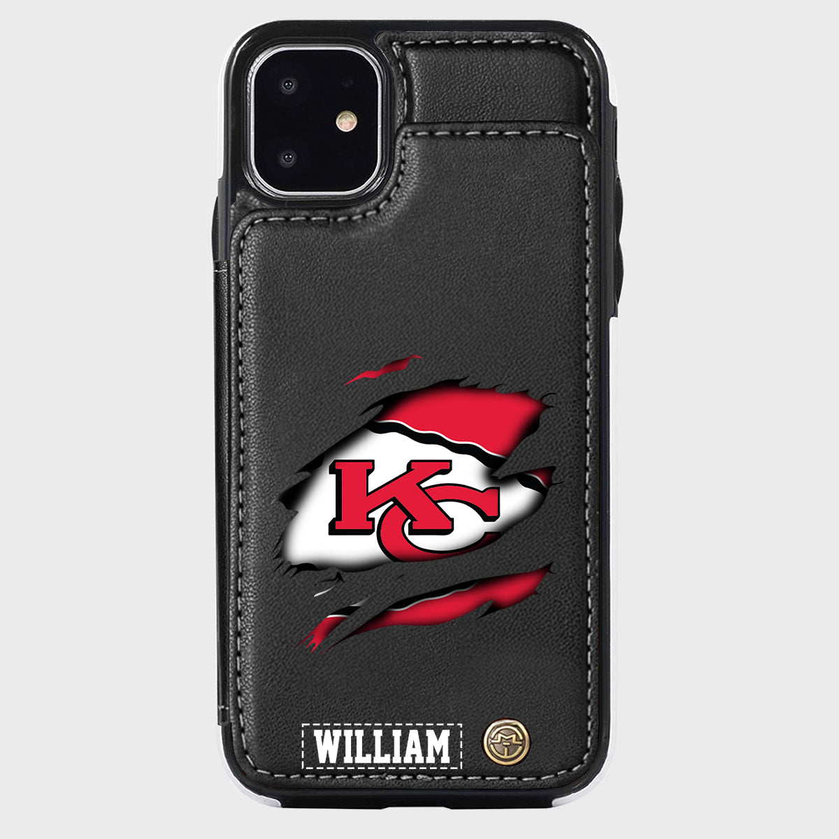 Love Football - Personalized American Football Wallet Phone Case