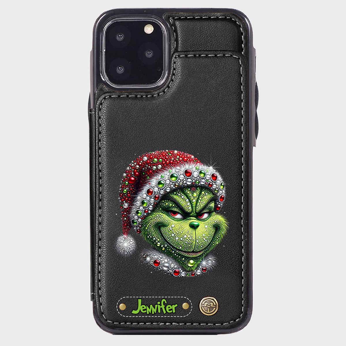 Merry Grinchmas - Personalized Stole Christmas Wallet Phone Case