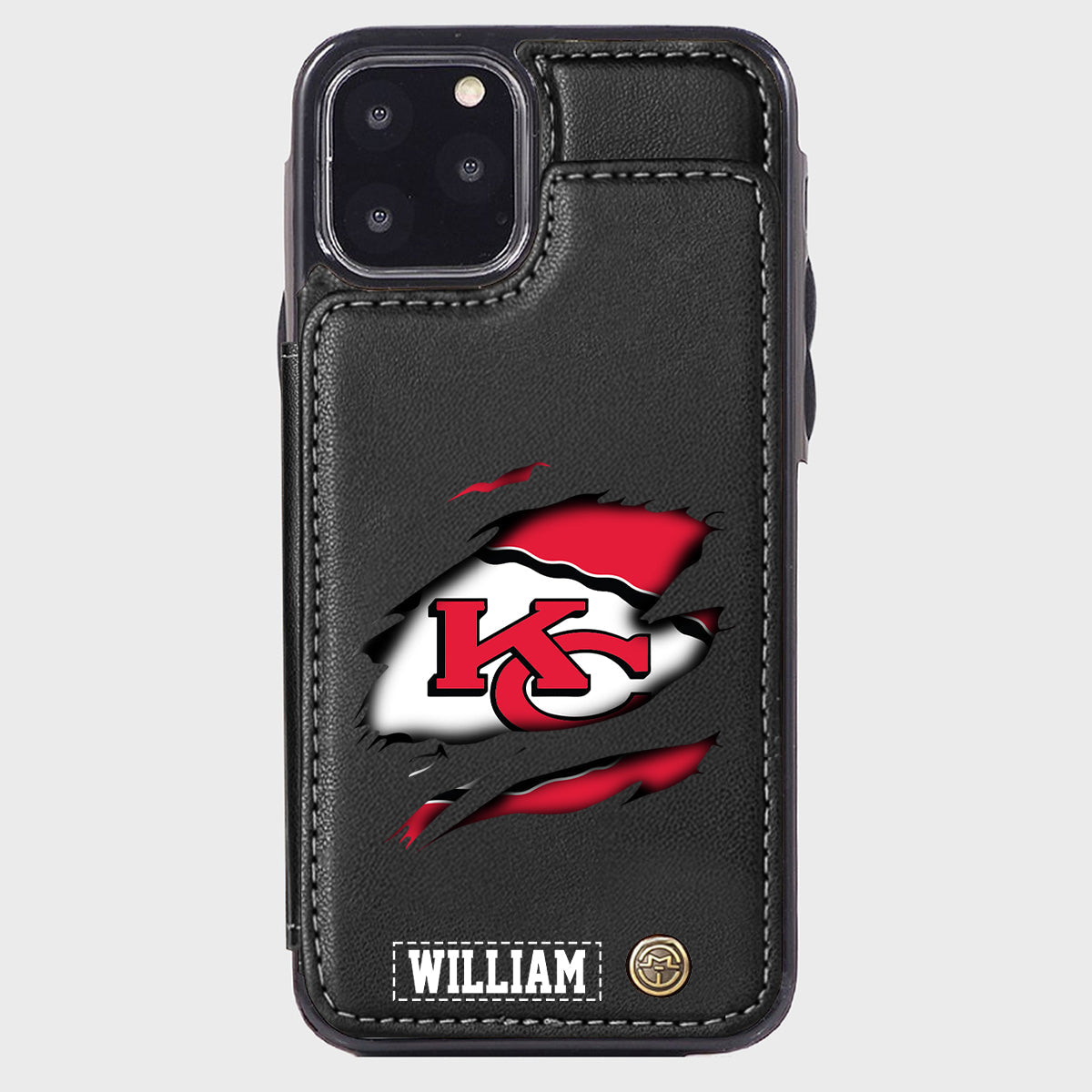 Love Football - Personalized American Football Wallet Phone Case