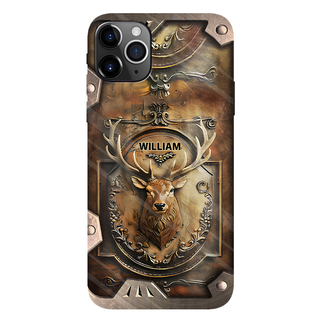 Coque de téléphone personnalisée avec motif de chasse au cerf - Étui de téléphone imprimé intégral
