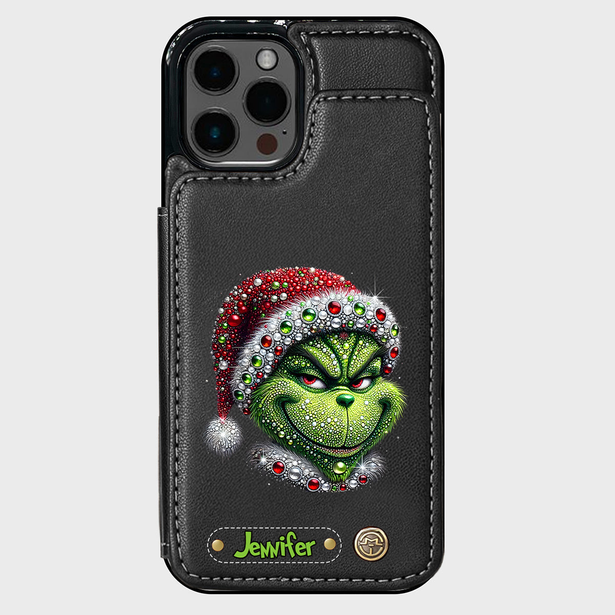 Merry Grinchmas - Personalized Stole Christmas Wallet Phone Case