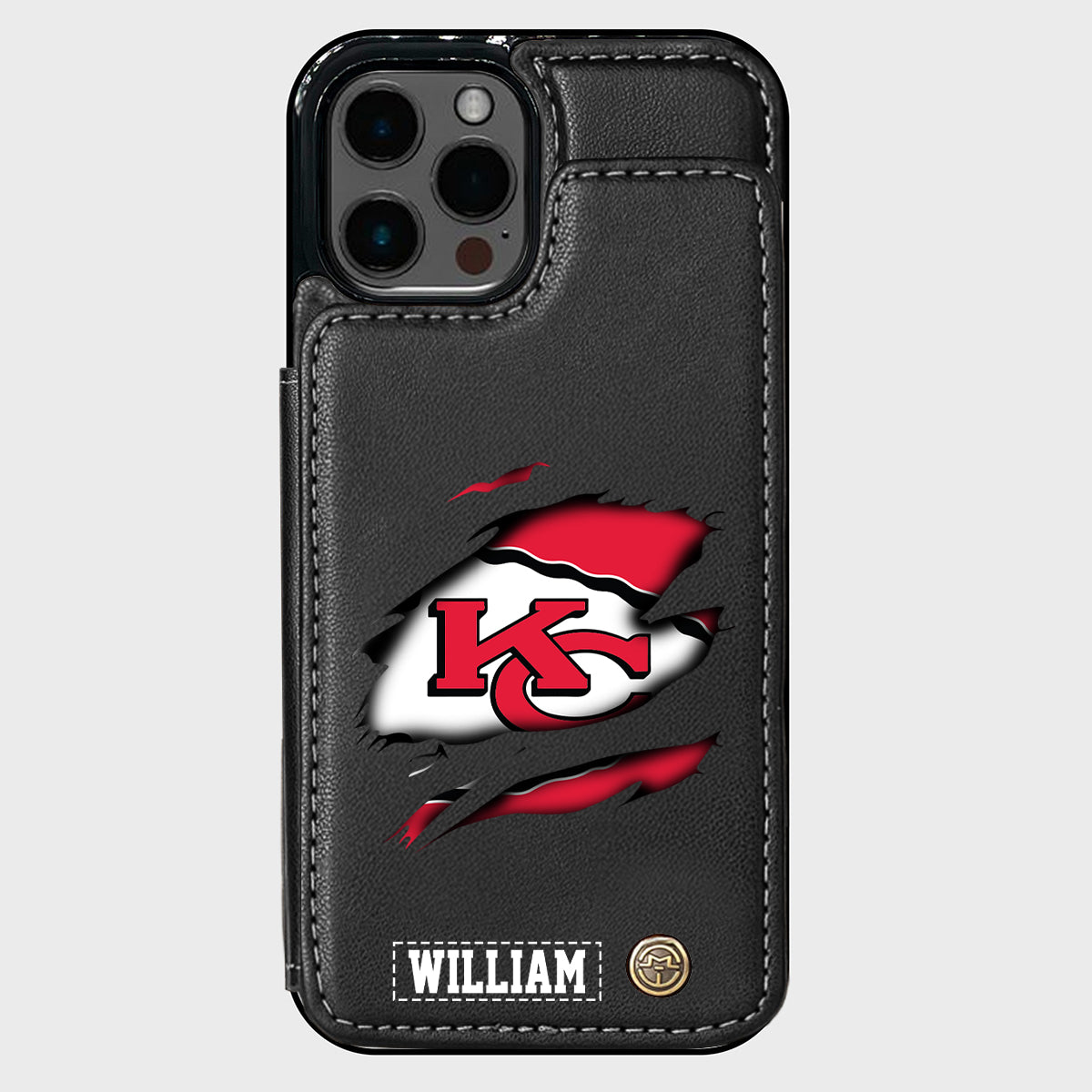 Love Football - Personalized American Football Wallet Phone Case