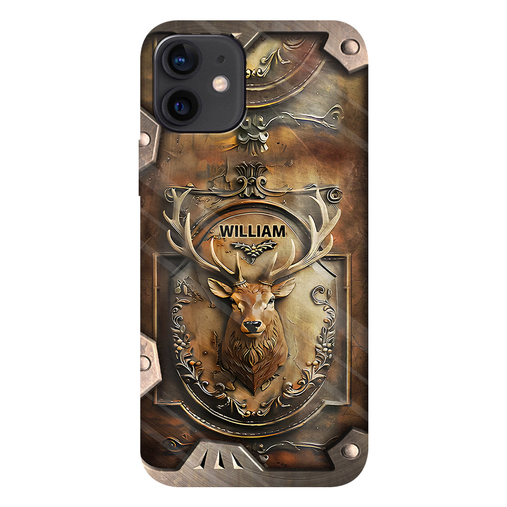 Coque de téléphone personnalisée avec motif de chasse au cerf - Étui de téléphone imprimé intégral