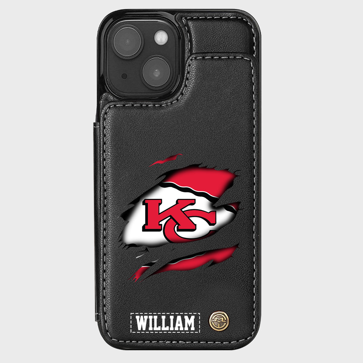 Love Football - Personalized American Football Wallet Phone Case