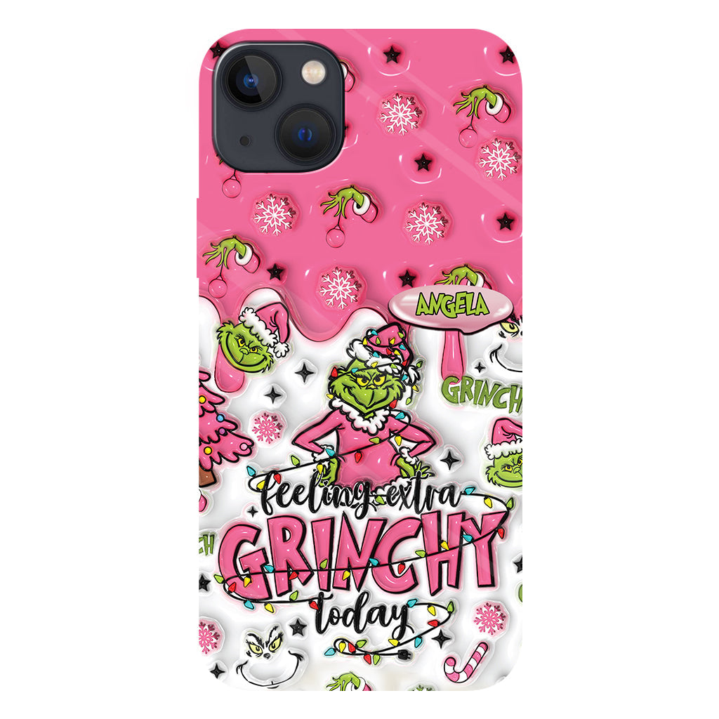 Extra Grinchy Today - Personalized Stole Christmas Full Print Phone Case