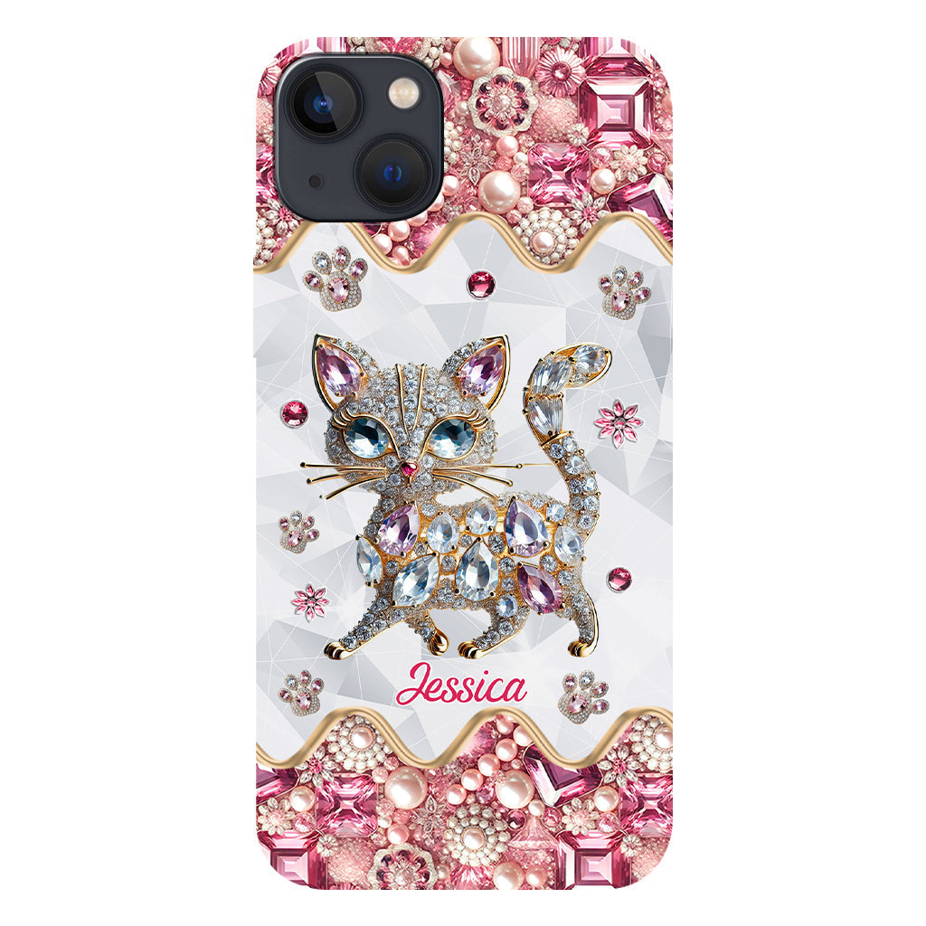 Coque de téléphone personnalisée avec motif chat pour une fille qui aime les chats