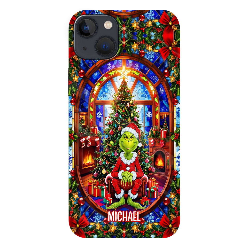 Green Christmas - Personalized Stole Christmas Full Print Phone Case