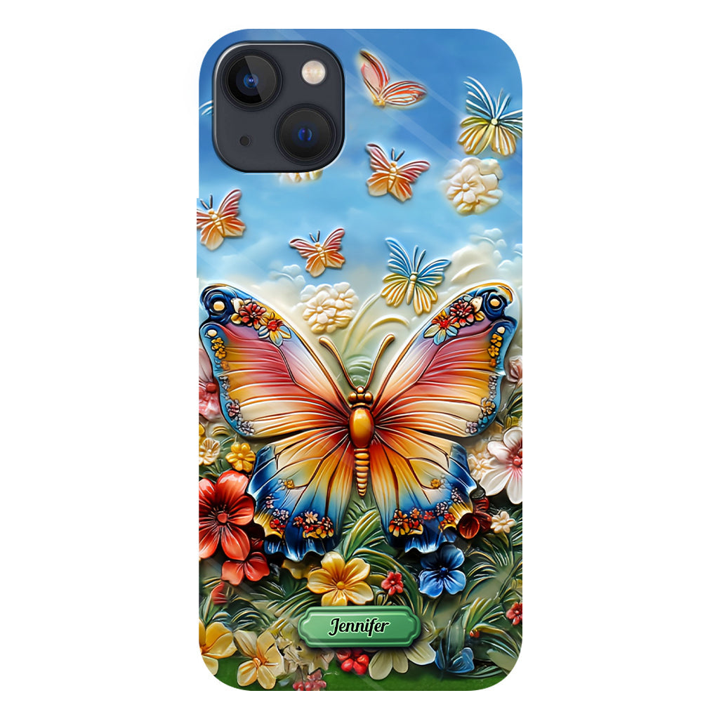 Beautiful Butterfly Bee Dragonfly Hummingbird - Personalized Butterfly Full Print Phone Case