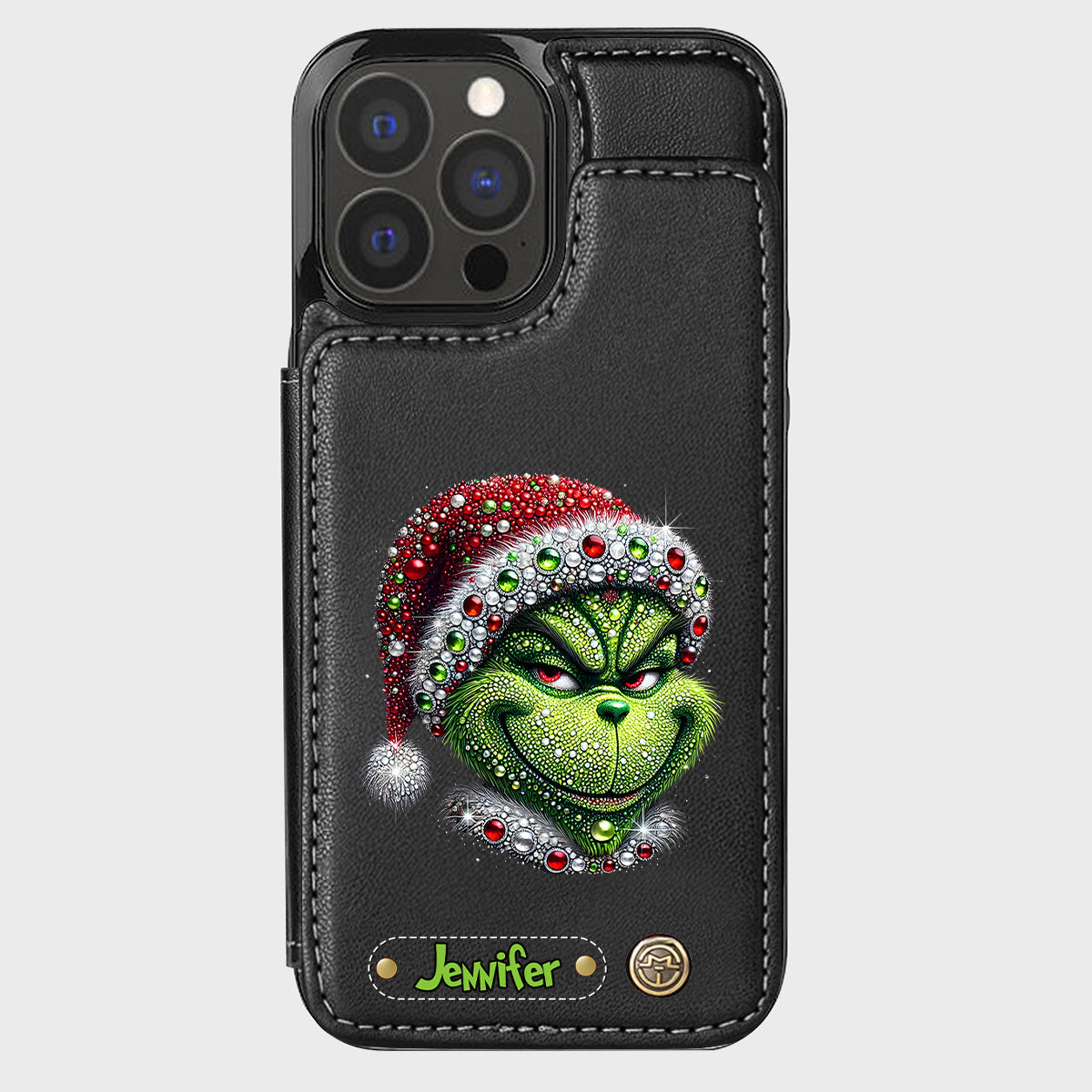 Merry Grinchmas - Personalized Stole Christmas Wallet Phone Case