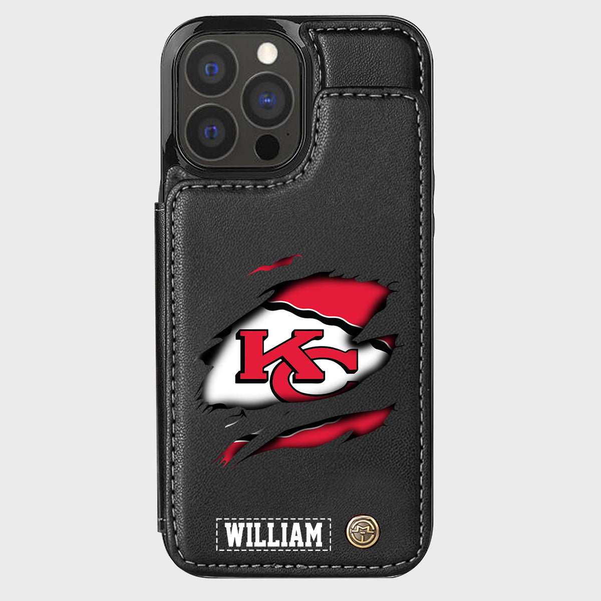 Love Football - Personalized American Football Wallet Phone Case