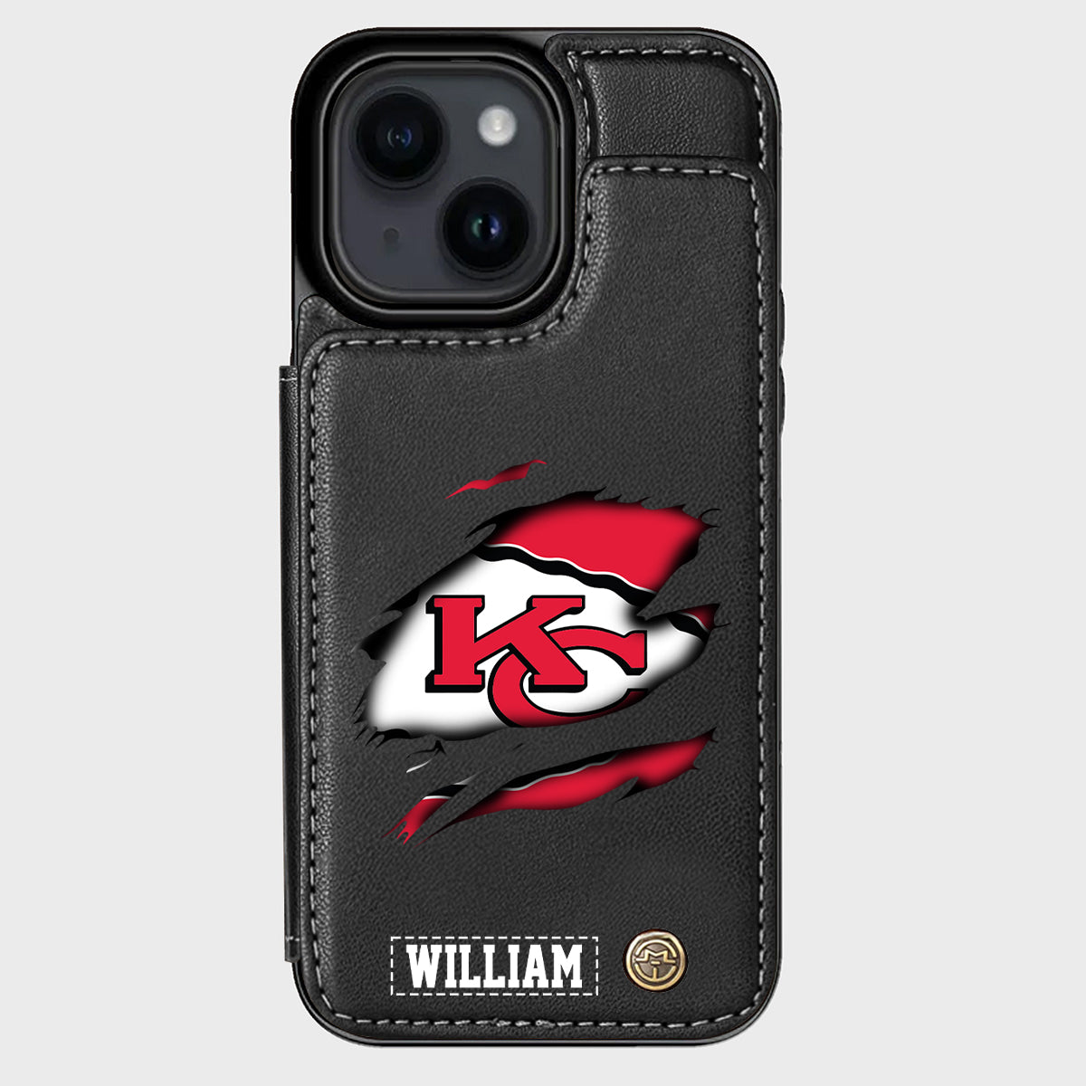 Love Football - Personalized American Football Wallet Phone Case