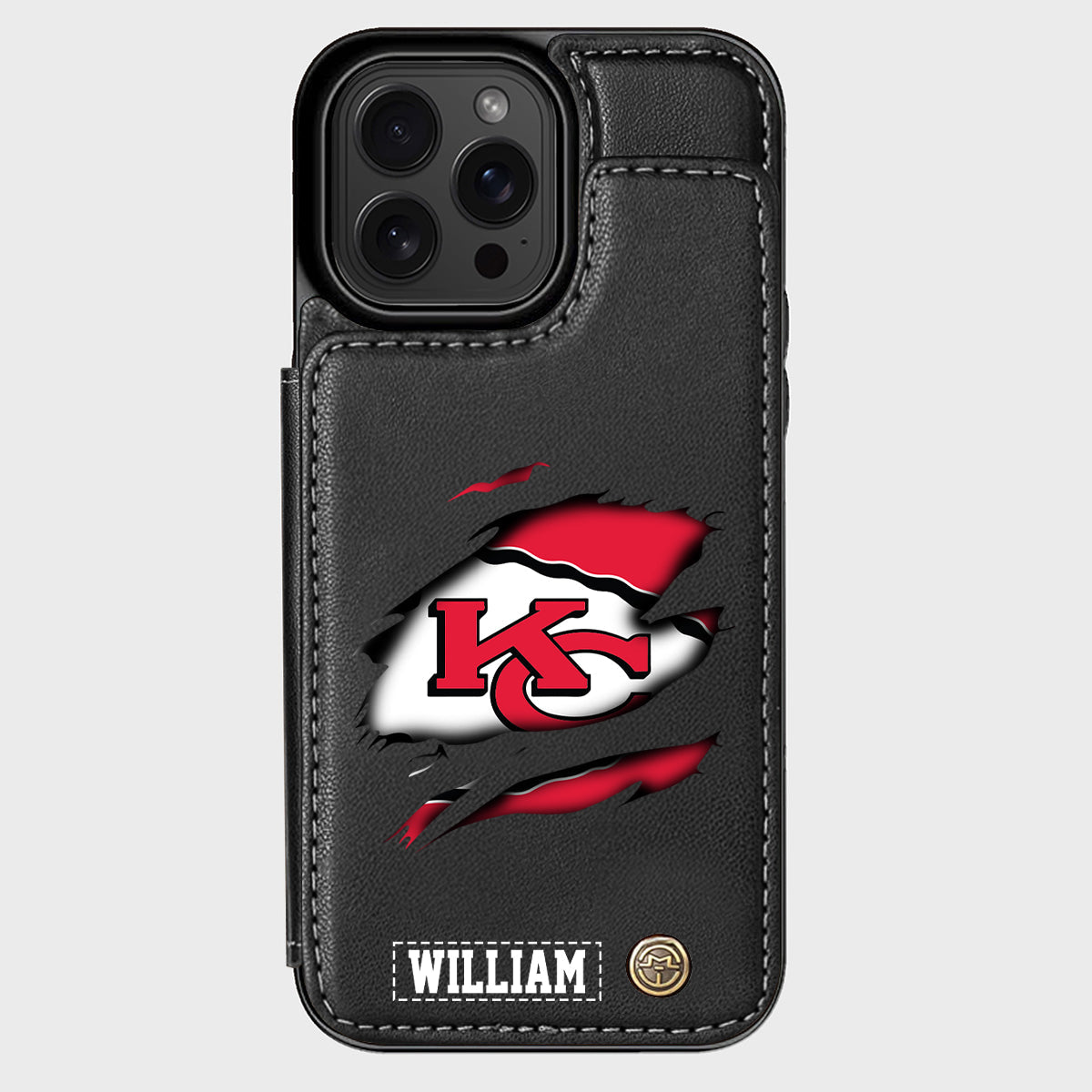 Love Football - Personalized American Football Wallet Phone Case