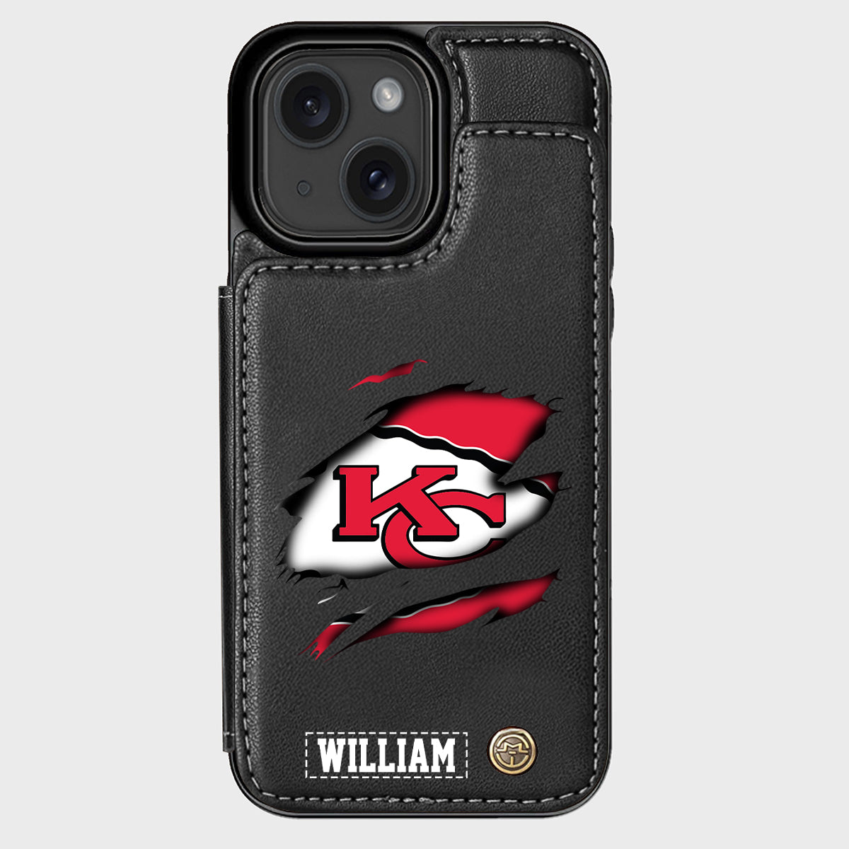 Love Football - Personalized American Football Wallet Phone Case