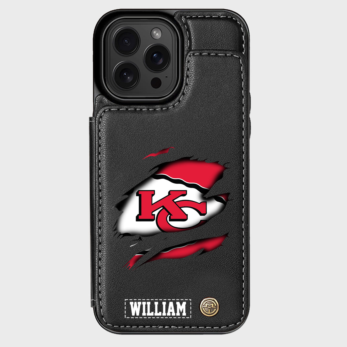 Love Football - Personalized American Football Wallet Phone Case