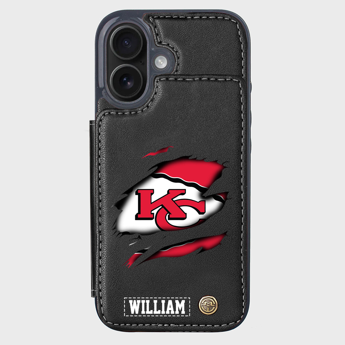 Love Football - Personalized American Football Wallet Phone Case