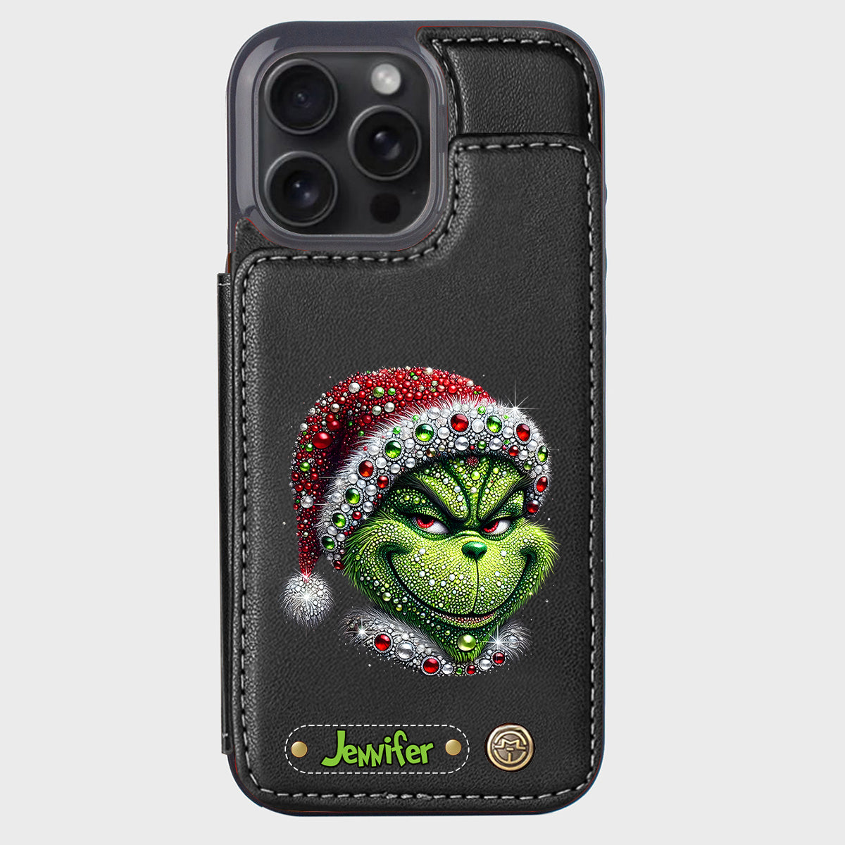Merry Grinchmas - Personalized Stole Christmas Wallet Phone Case