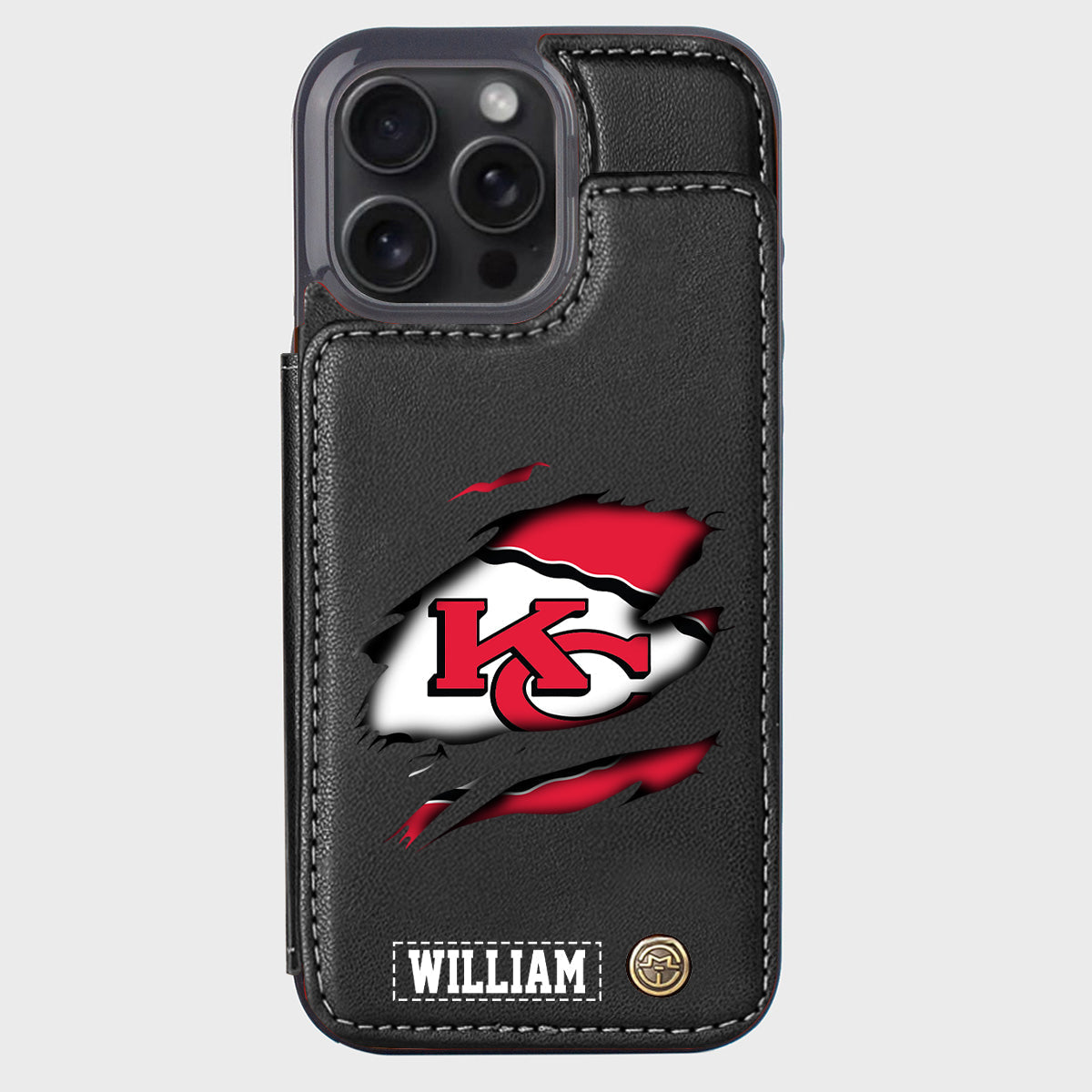 Love Football - Personalized American Football Wallet Phone Case