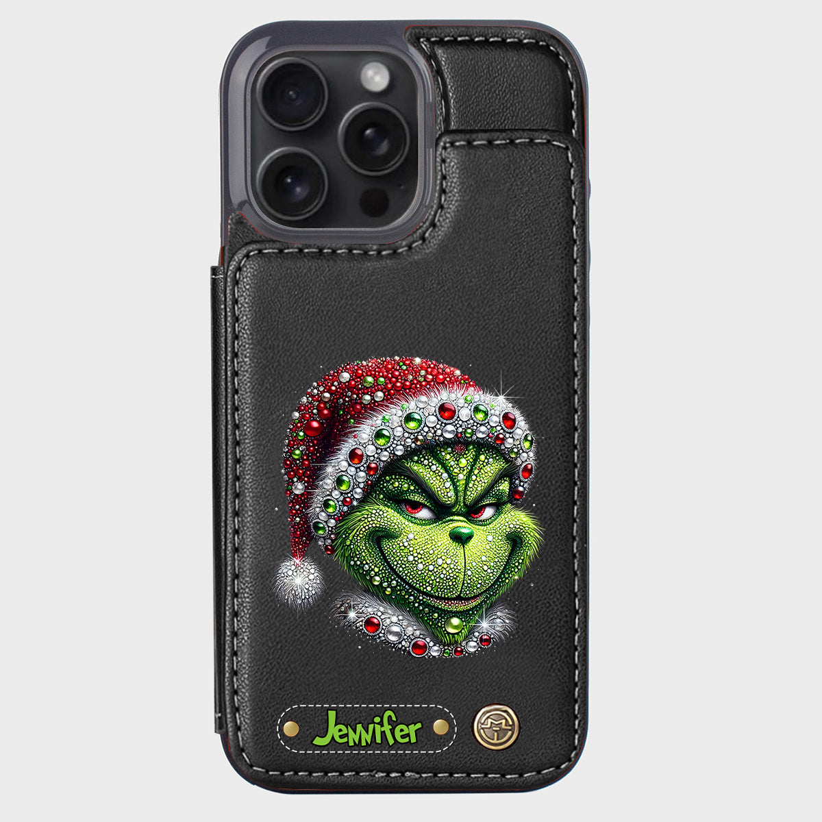 Merry Grinchmas - Personalized Stole Christmas Wallet Phone Case