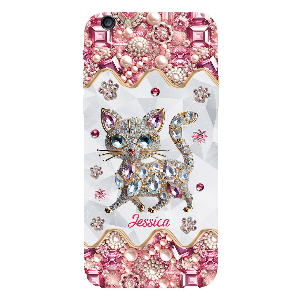 Coque de téléphone personnalisée avec motif chat pour une fille qui aime les chats