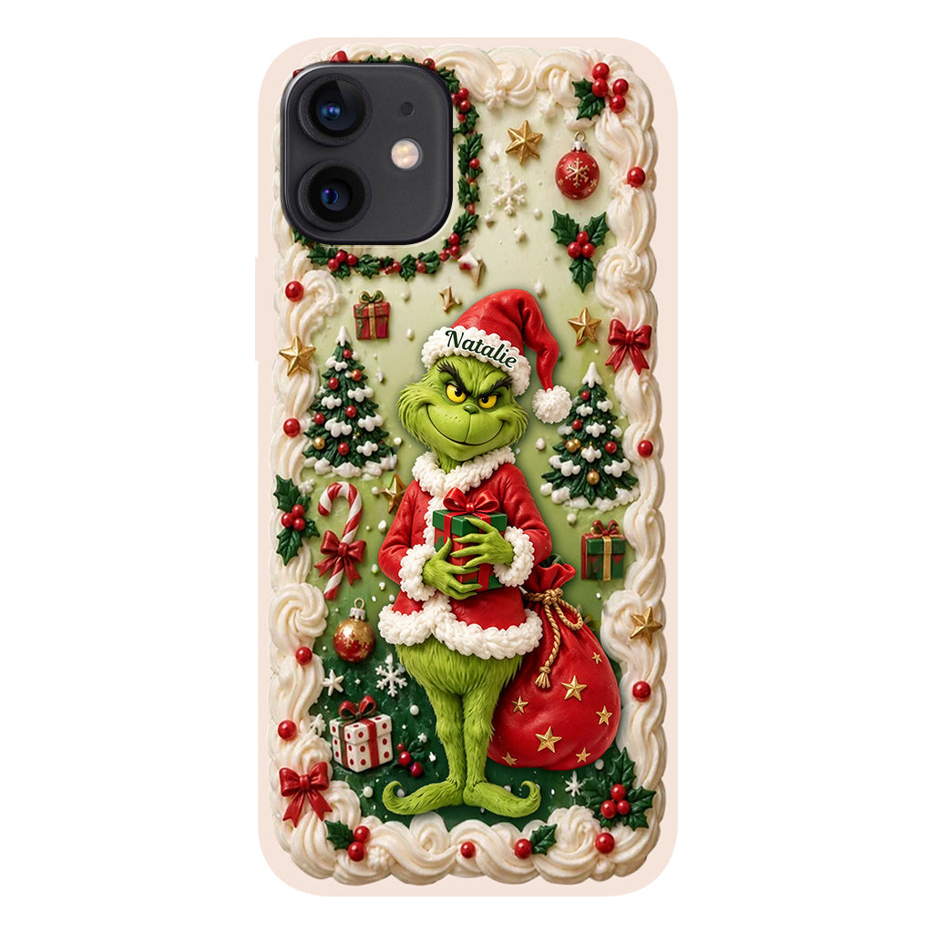 Merry Xmas - Personalized Stole Christmas Phone Case & Embroidered Lanyard