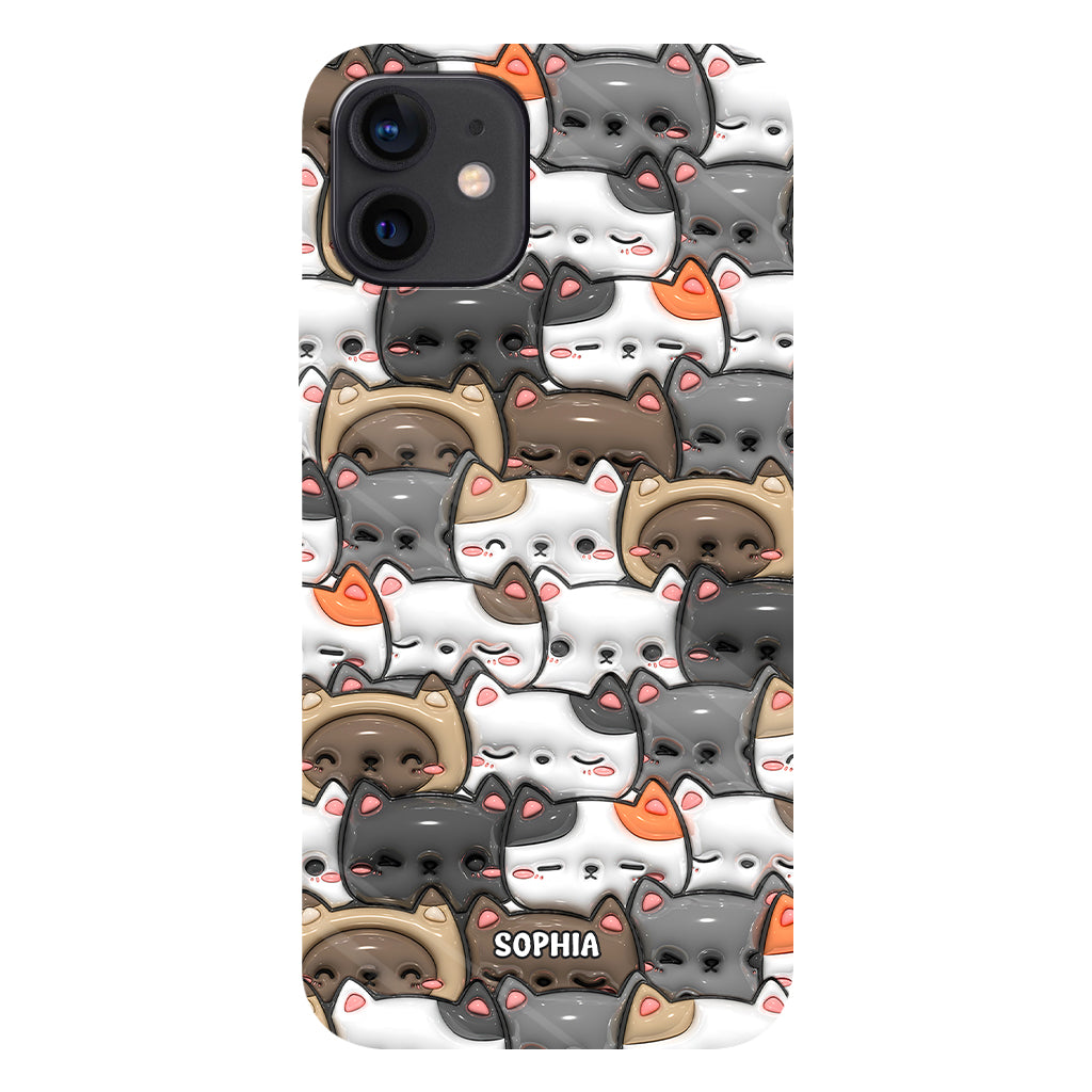 Oui, j'ai besoin de tous ces chats ! - Coque de téléphone personnalisée avec imprimé chat intégral