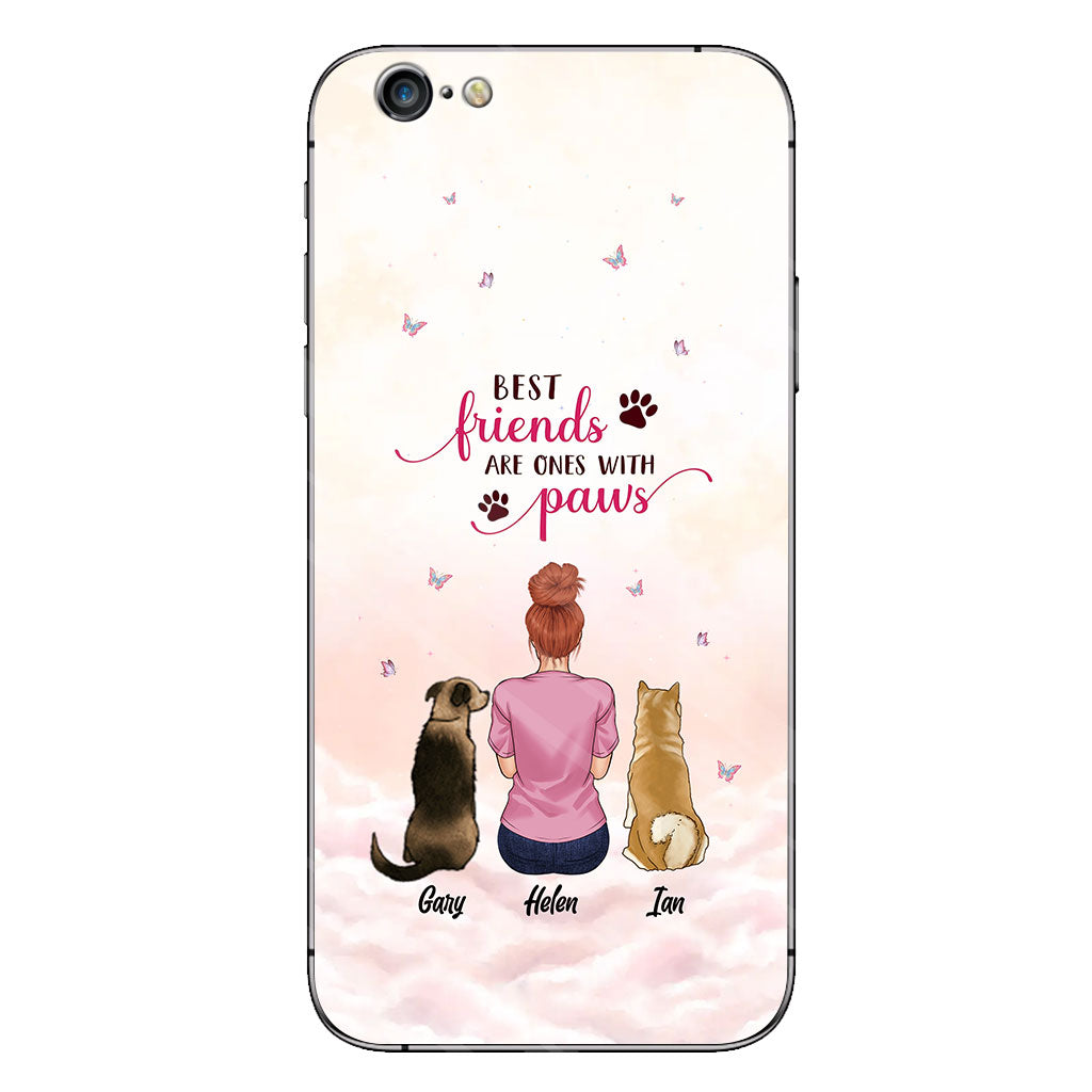 Les meilleurs amis sont ceux qui ont des pattes - Coque de téléphone transparente personnalisée pour chien