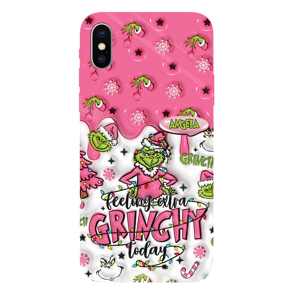 Extra Grinchy Today - Personalized Stole Christmas Full Print Phone Case