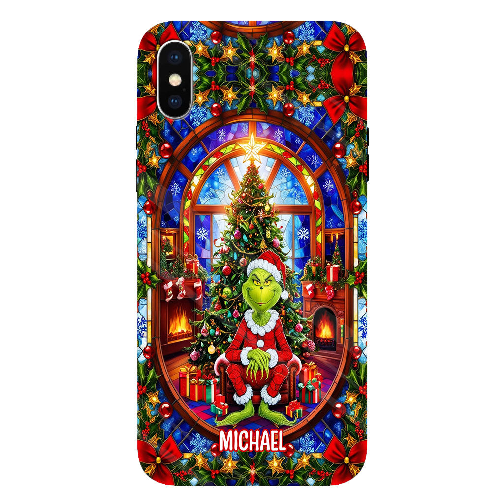 Green Christmas - Personalized Stole Christmas Full Print Phone Case