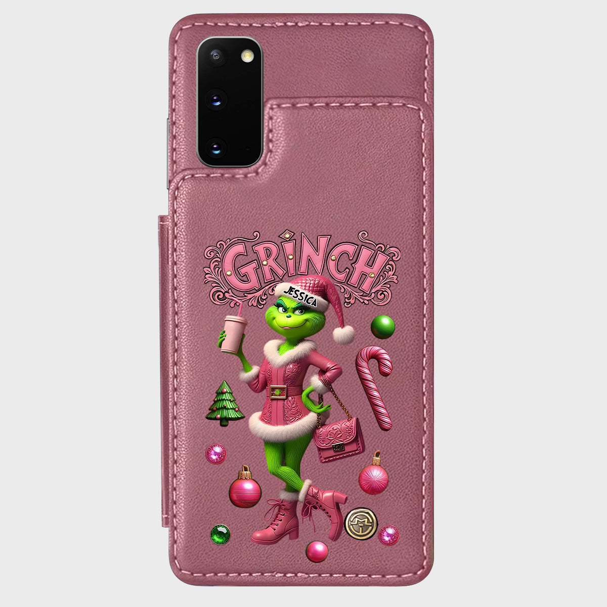 Merry Grinchmas - Personalized Stole Christmas Wallet Phone Case