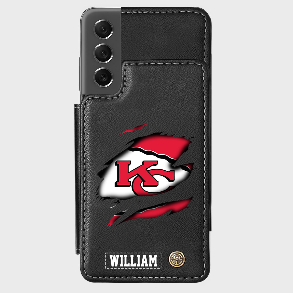 Love Football - Personalized American Football Wallet Phone Case