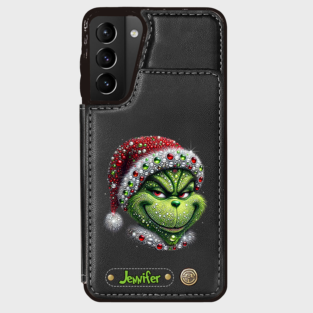 Merry Grinchmas - Personalized Stole Christmas Wallet Phone Case