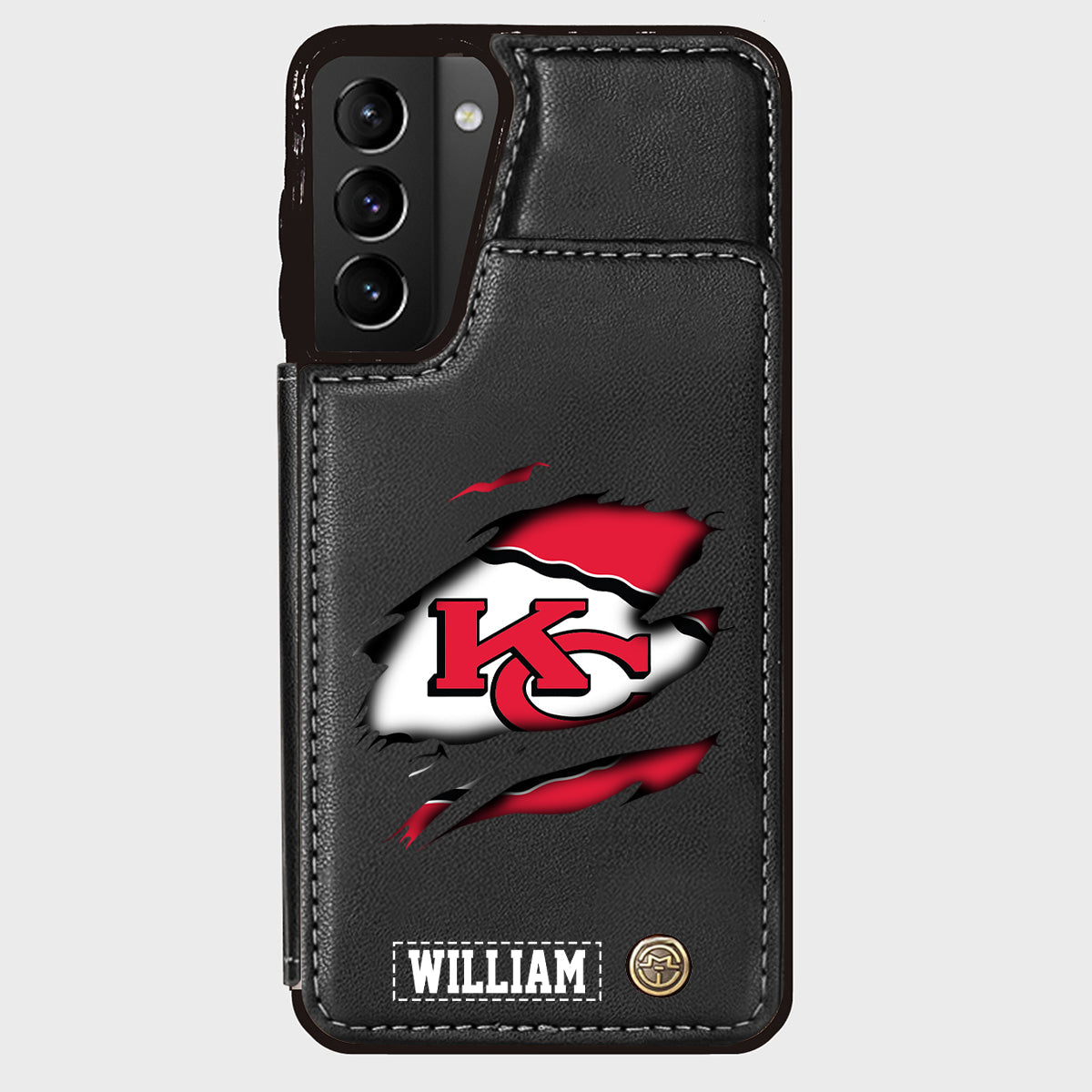 Love Football - Personalized American Football Wallet Phone Case