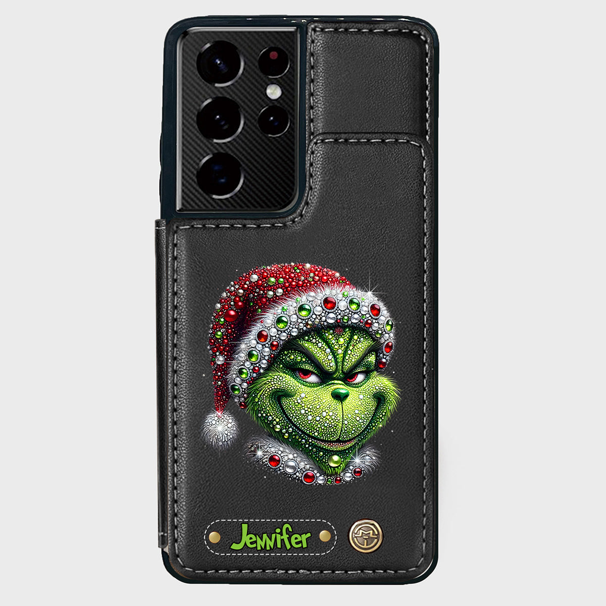Merry Grinchmas - Personalized Stole Christmas Wallet Phone Case