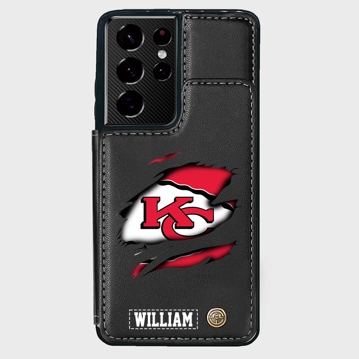 Love Football - Personalized American Football Wallet Phone Case