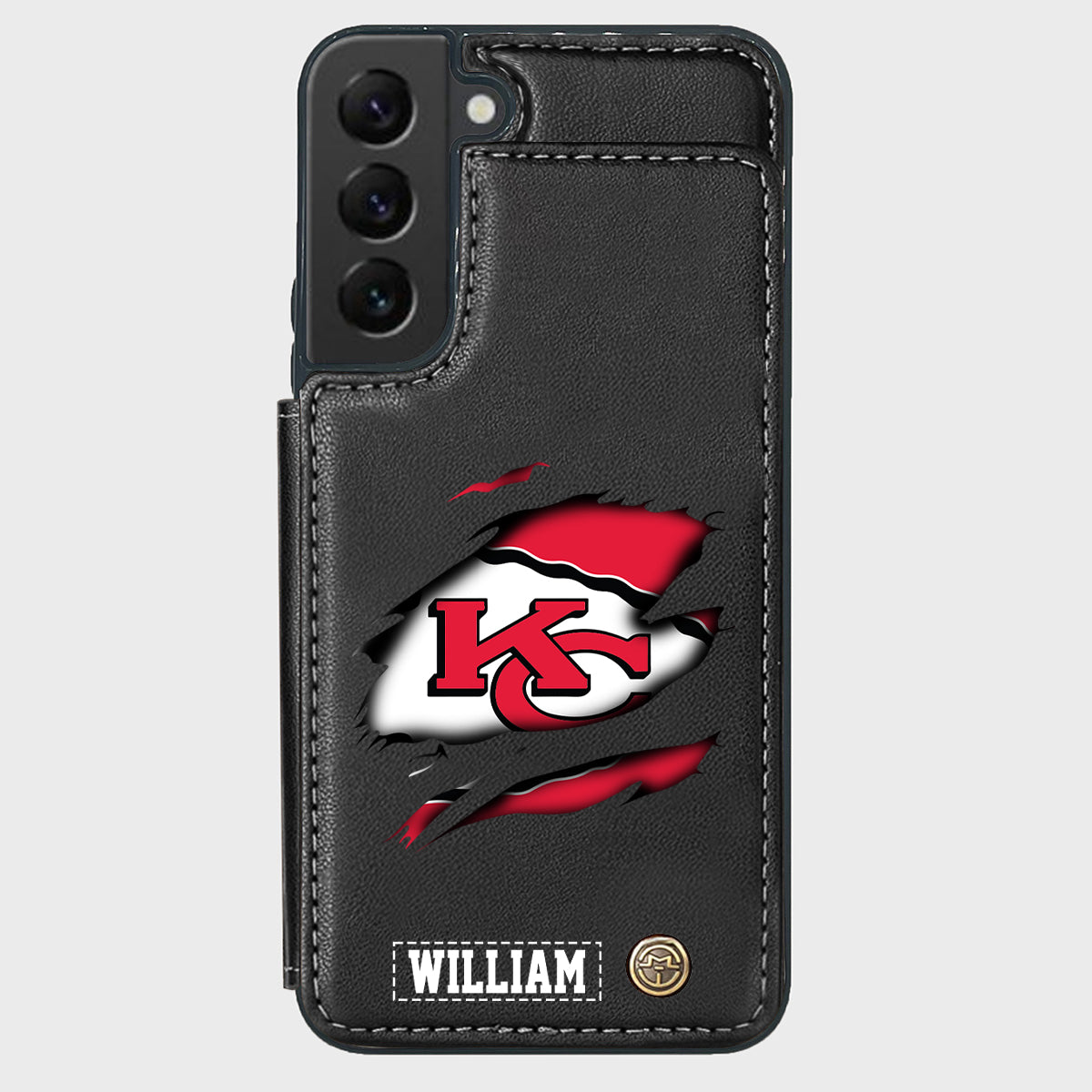 Love Football - Personalized American Football Wallet Phone Case