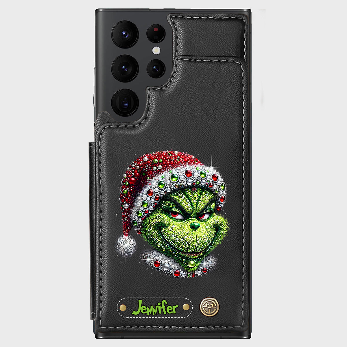 Merry Grinchmas - Personalized Stole Christmas Wallet Phone Case